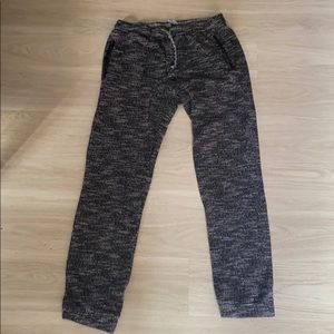 Black/white knit Sweatpants